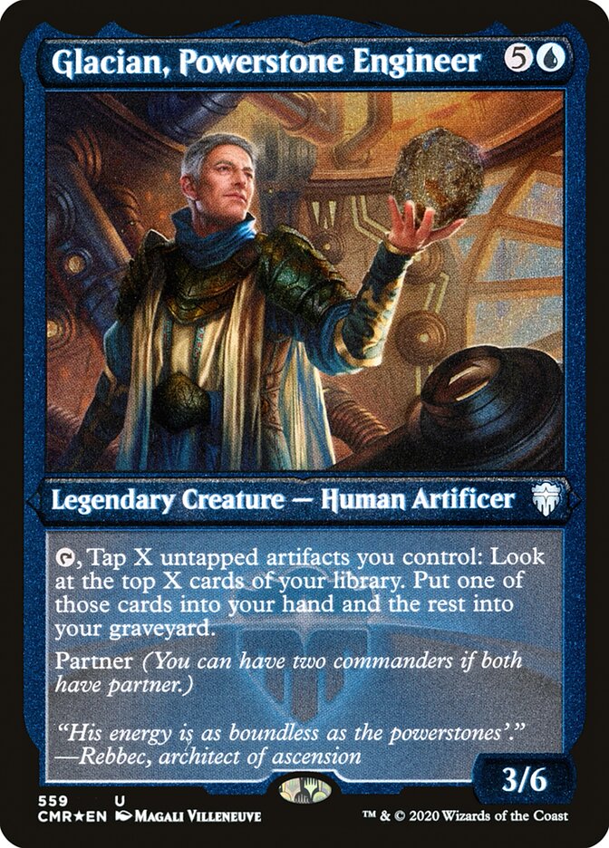 Glacian, Powerstone Engineer (Etched) [Commander Legends] | Good Games Morley