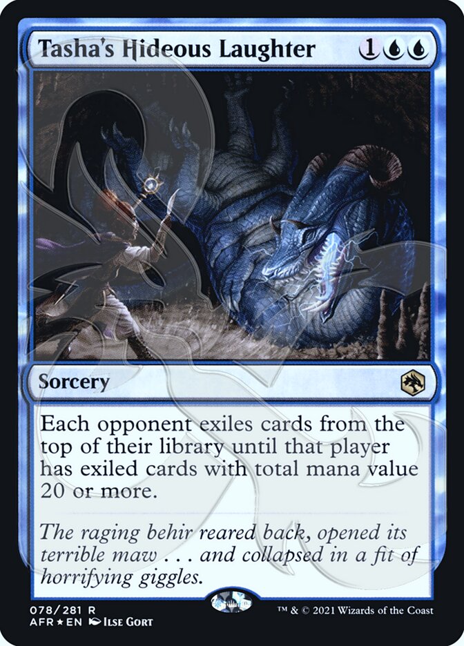 Tasha's Hideous Laughter (Ampersand Promo) [Dungeons & Dragons: Adventures in the Forgotten Realms Promos] | Good Games Morley