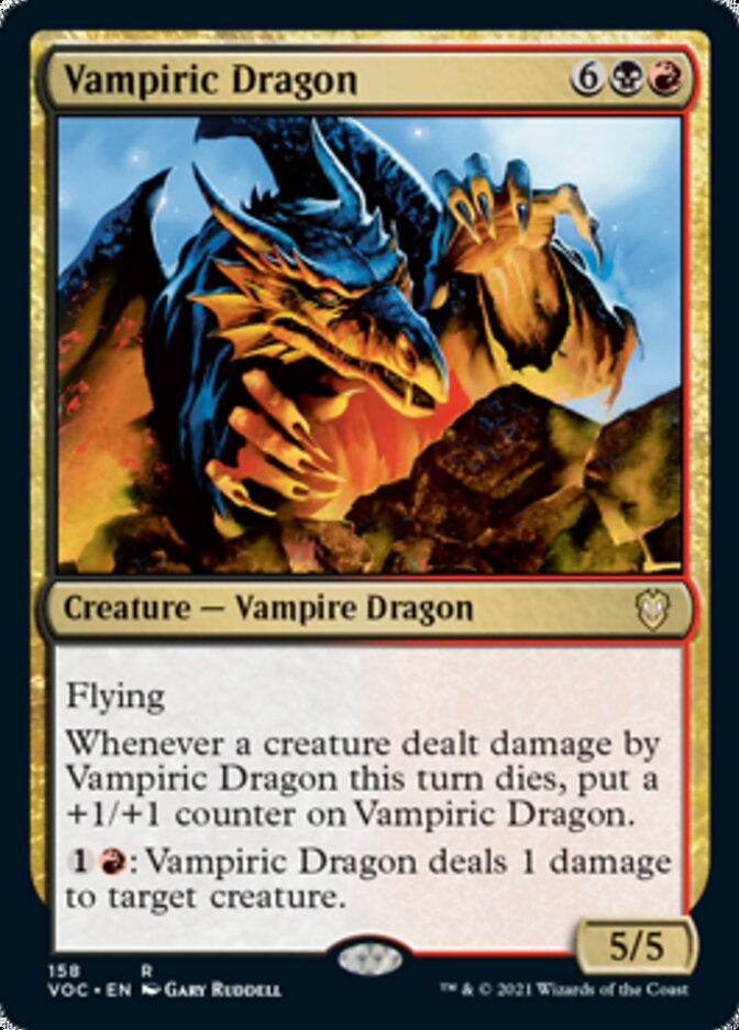 Vampiric Dragon [Innistrad: Crimson Vow Commander] | Good Games Morley