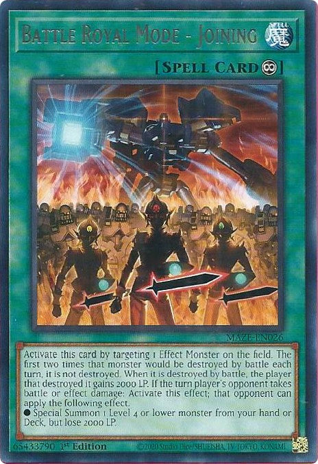 Battle Royal Mode - Joining [MAZE-EN026] Rare | Good Games Morley