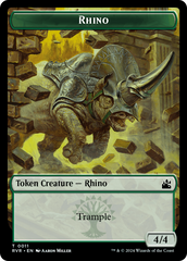 Goblin (0008) // Rhino Double-Sided Token [Ravnica Remastered Tokens] | Good Games Morley