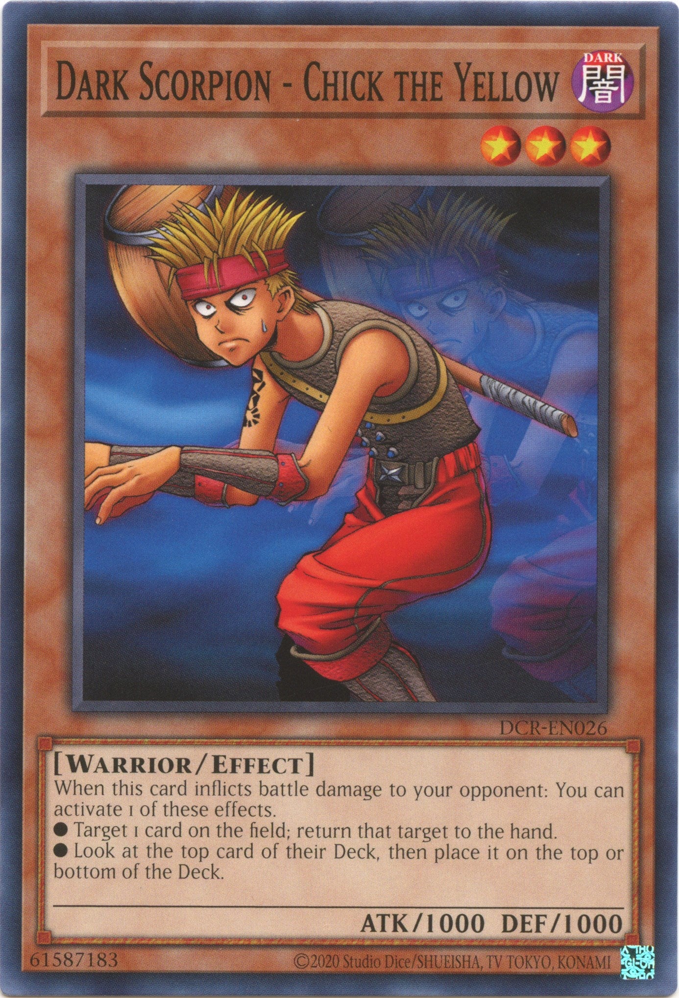 Dark Scorpion - Chick the Yellow (25th Anniversary) [DCR-EN026] Common | Good Games Morley