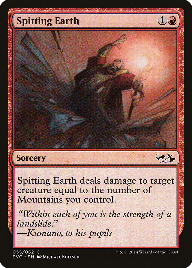 Spitting Earth (Elves vs. Goblins) [Duel Decks Anthology] | Good Games Morley