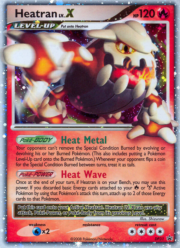 Heatran LV.X (DP31) [Diamond & Pearl: Black Star Promos] | Good Games Morley