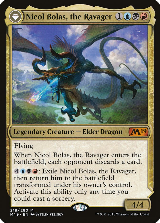 Nicol Bolas, the Ravager // Nicol Bolas, the Arisen [Core Set 2019] | Good Games Morley