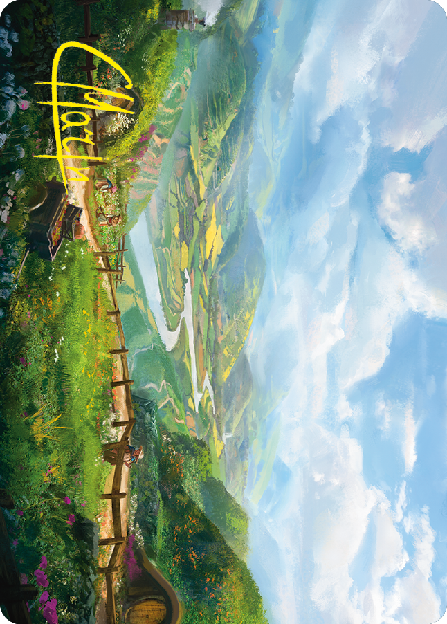 Plains Art Card (Gold-Stamped Signature) [The Lord of the Rings: Tales of Middle-earth Art Series] | Good Games Morley