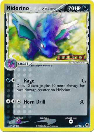 Nidorino (35/101) (Delta Species) (Stamped) [EX: Dragon Frontiers] | Good Games Morley
