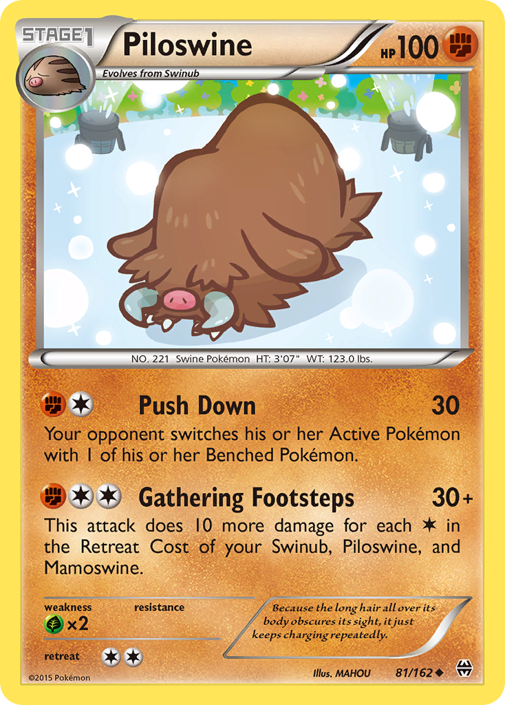Piloswine (81/162) [XY: BREAKthrough] | Good Games Morley
