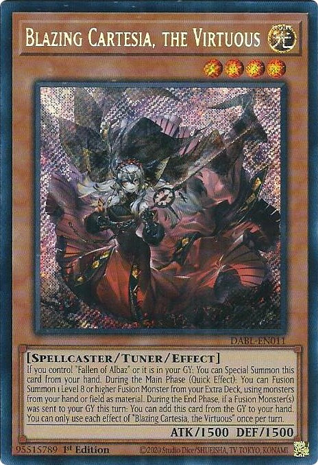 Blazing Cartesia, the Virtuous [DABL-EN011] Secret Rare | Good Games Morley