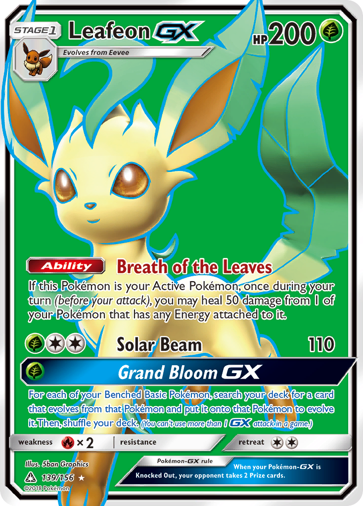 Leafeon GX (139/156) [Sun & Moon: Ultra Prism] | Good Games Morley