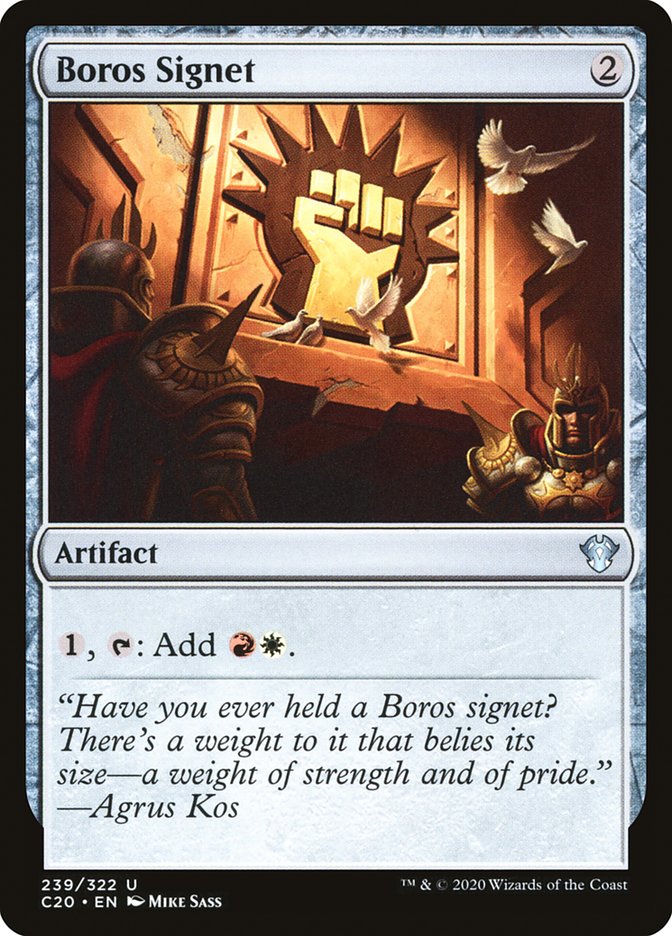 Boros Signet [Commander 2020] | Good Games Morley