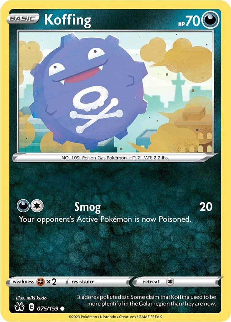 Koffing (075/159) [Sword & Shield: Crown Zenith] | Good Games Morley