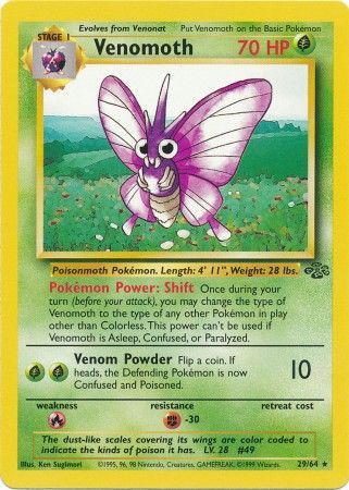 Venomoth (29/64) [Jungle Unlimited] | Good Games Morley