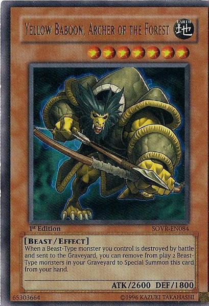 Yellow Baboon, Archer of the Forest [SOVR-EN084] Ultra Rare | Good Games Morley