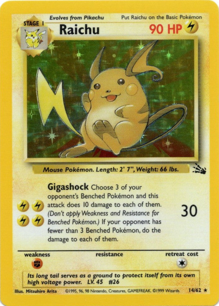 Raichu (14/62) [Fossil Unlimited] | Good Games Morley