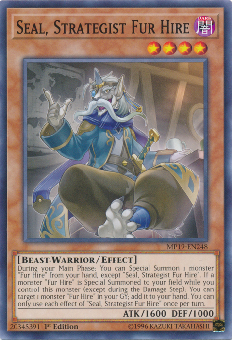 Seal, Strategist Fur Hire [MP19-EN248] Common | Good Games Morley