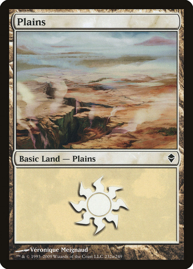 Plains (232a) [Zendikar] | Good Games Morley