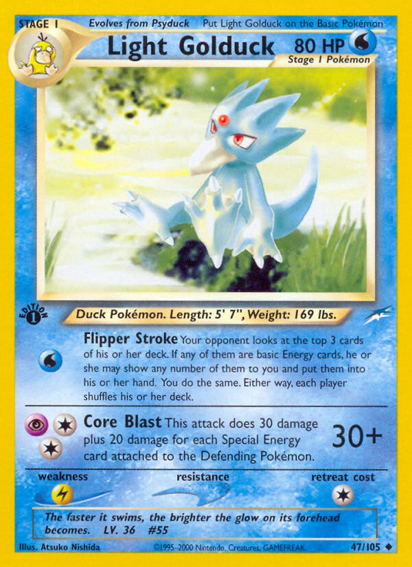 Light Golduck (47/105) [Neo Destiny 1st Edition] | Good Games Morley
