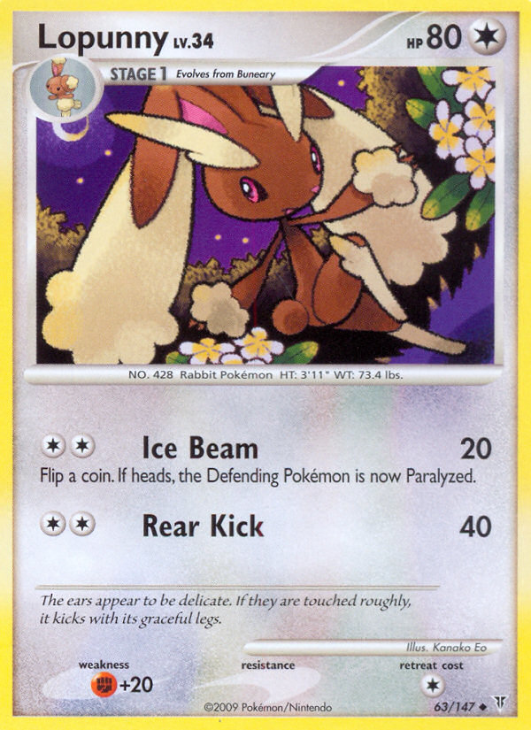 Lopunny (63/147) [Platinum: Supreme Victors] | Good Games Morley