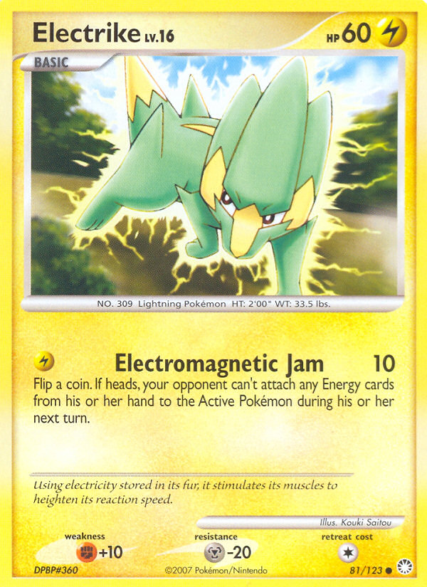 Electrike (81/123) [Diamond & Pearl: Mysterious Treasures] | Good Games Morley