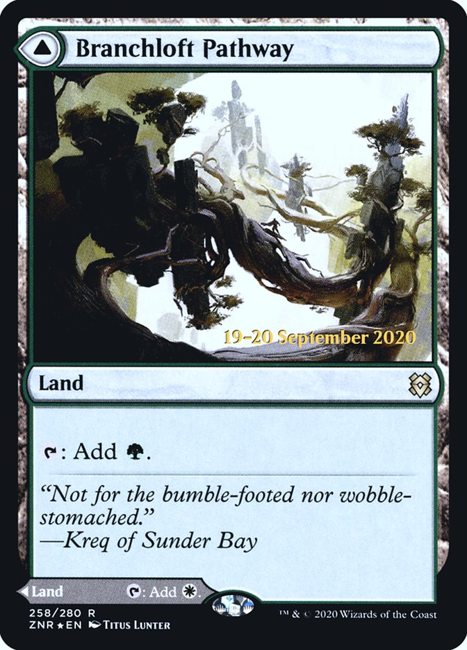 Branchloft Pathway // Boulderloft Pathway [Zendikar Rising Prerelease Promos] | Good Games Morley