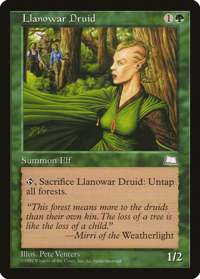 Llanowar Druid [Weatherlight] | Good Games Morley