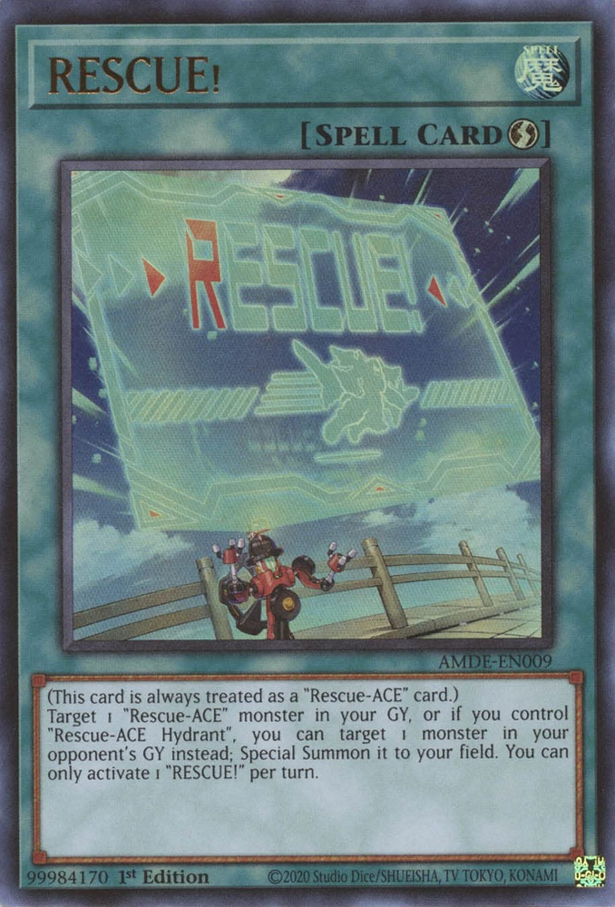 RESCUE! [AMDE-EN009] Ultra Rare | Good Games Morley