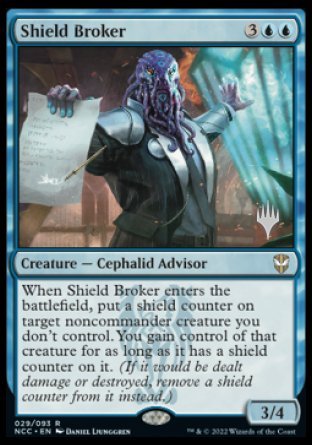 Shield Broker (Promo Pack) [Streets of New Capenna Commander Promos] | Good Games Morley