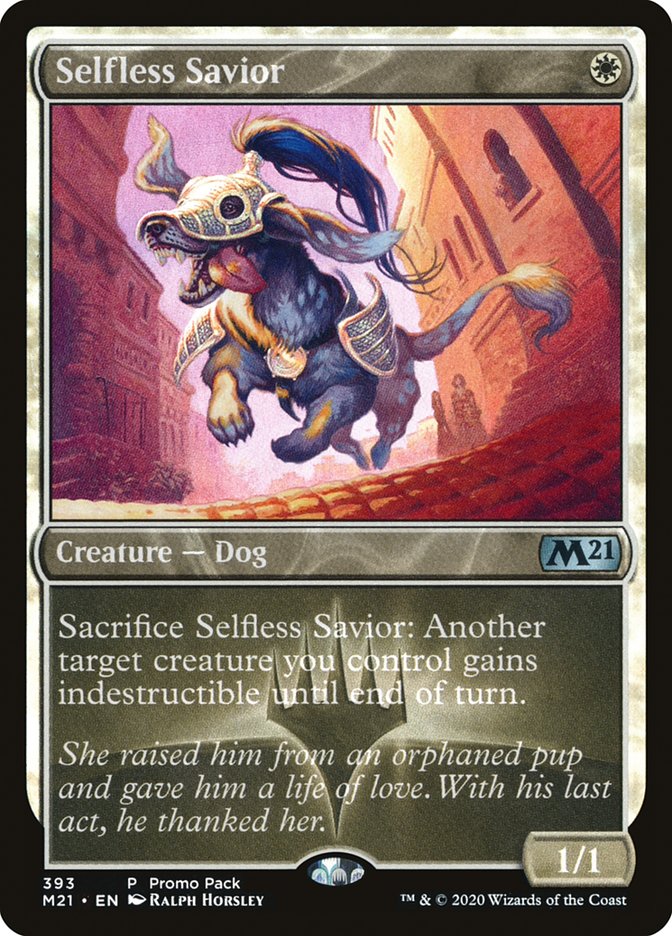 Selfless Savior (Promo Pack) [Core Set 2021 Promos] | Good Games Morley