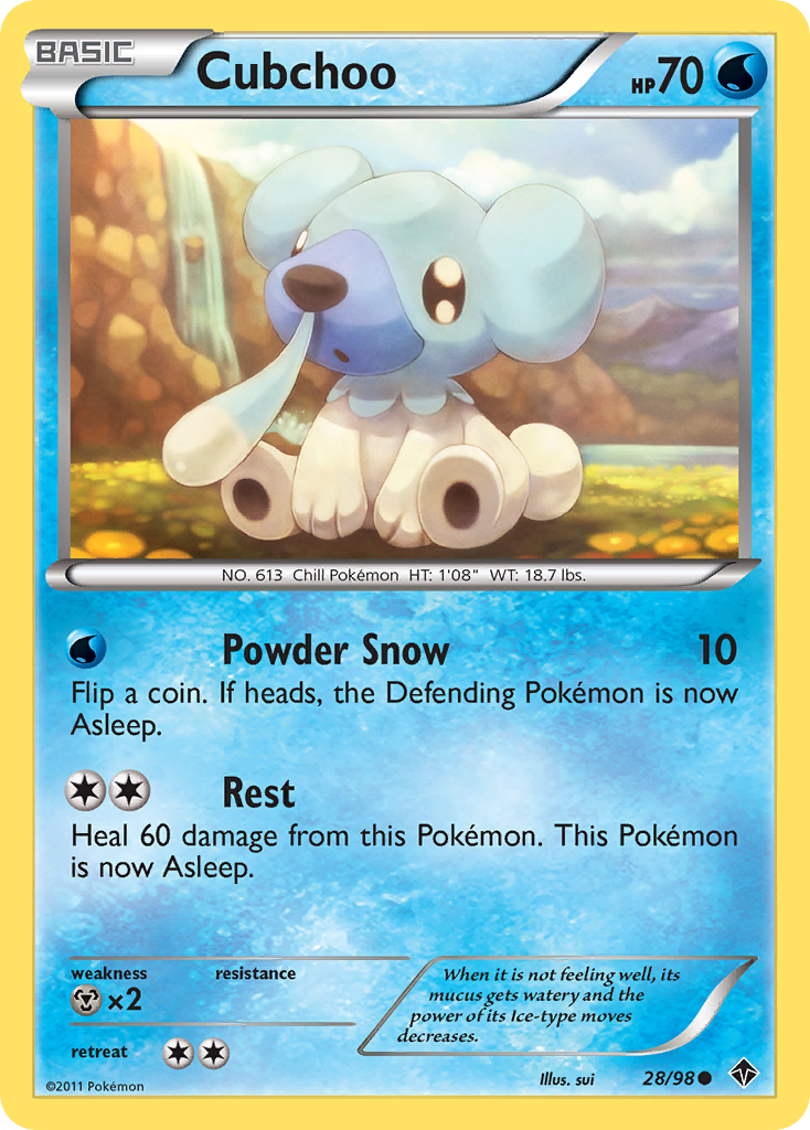 Cubchoo (28/98) [Black & White: Emerging Powers] | Good Games Morley