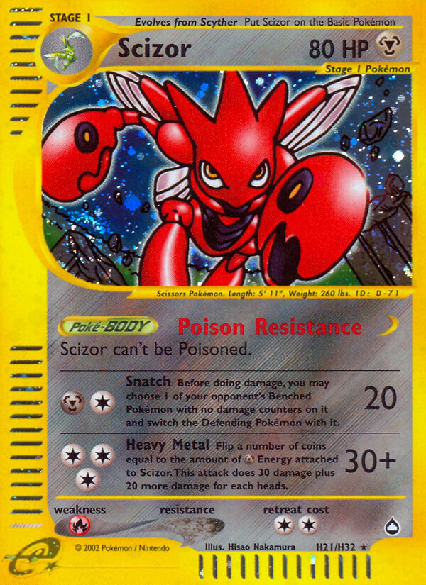 Scizor (H21/H32) [Aquapolis] | Good Games Morley