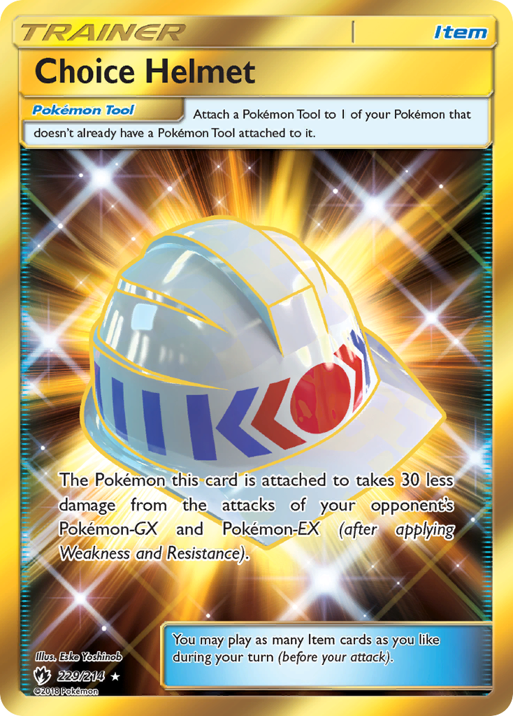 Choice Helmet (229/214) [Sun & Moon: Lost Thunder] | Good Games Morley