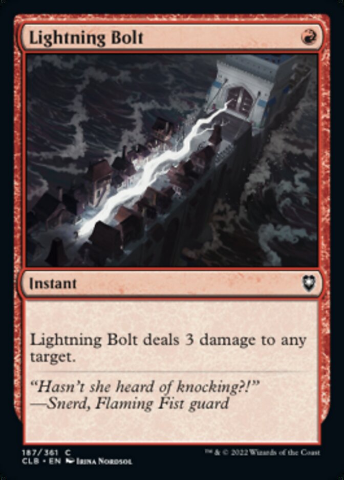 Lightning Bolt [Commander Legends: Battle for Baldur's Gate] | Good Games Morley