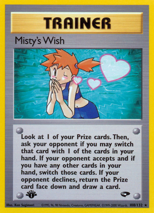 Misty's Wish (108/132) [Gym Challenge 1st Edition] | Good Games Morley