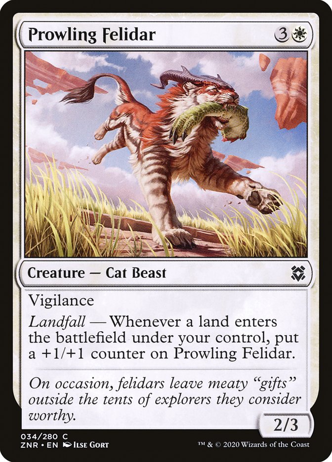 Prowling Felidar [Zendikar Rising] | Good Games Morley