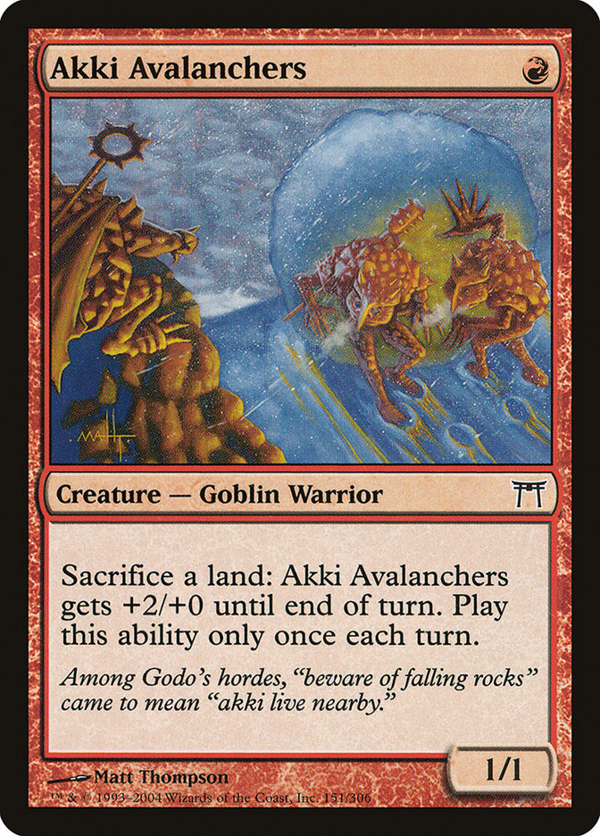 Akki Avalanchers [Champions of Kamigawa] | Good Games Morley