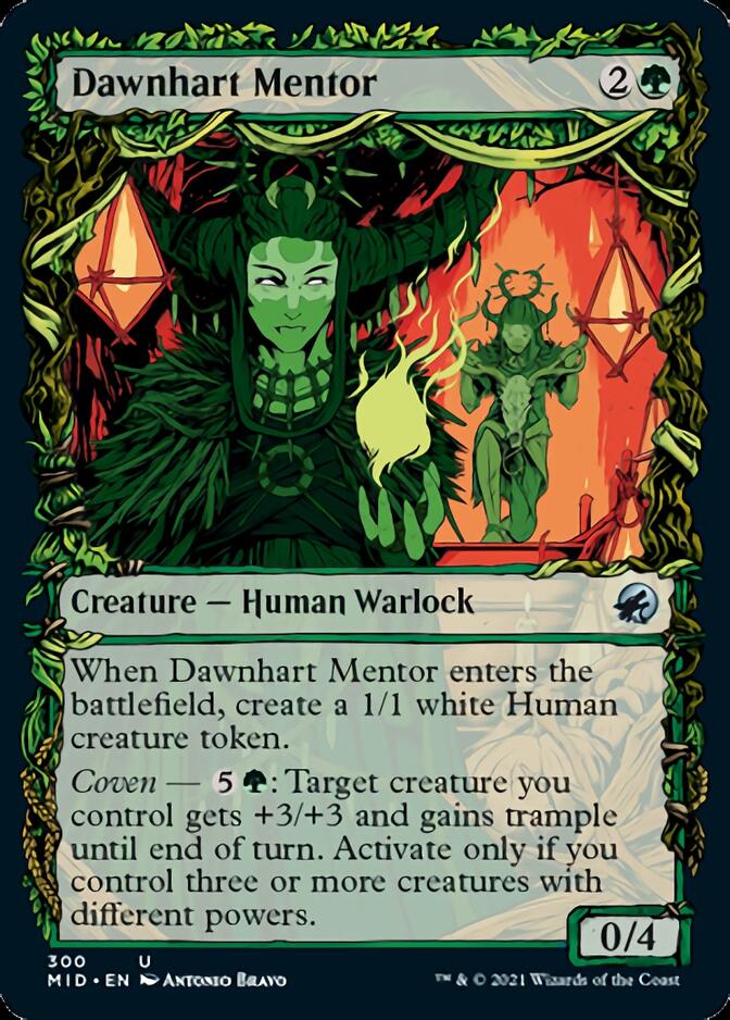 Dawnhart Mentor (Showcase Equinox) [Innistrad: Midnight Hunt] | Good Games Morley