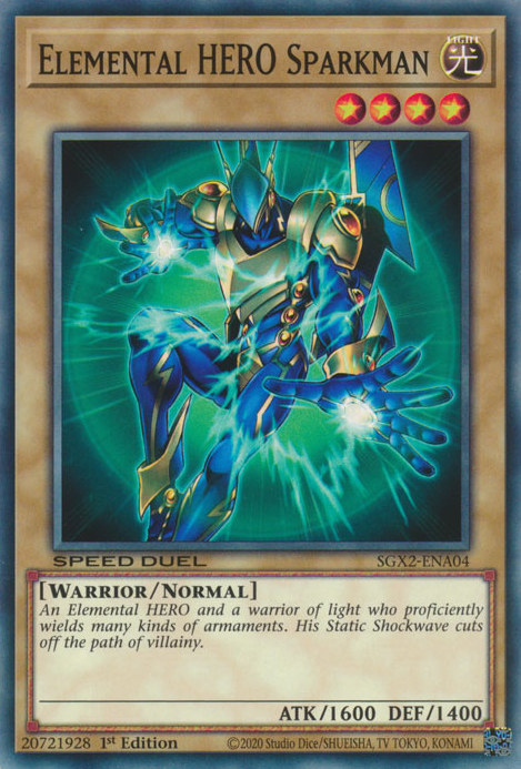 Elemental HERO Sparkman [SGX2-ENA04] Common | Good Games Morley