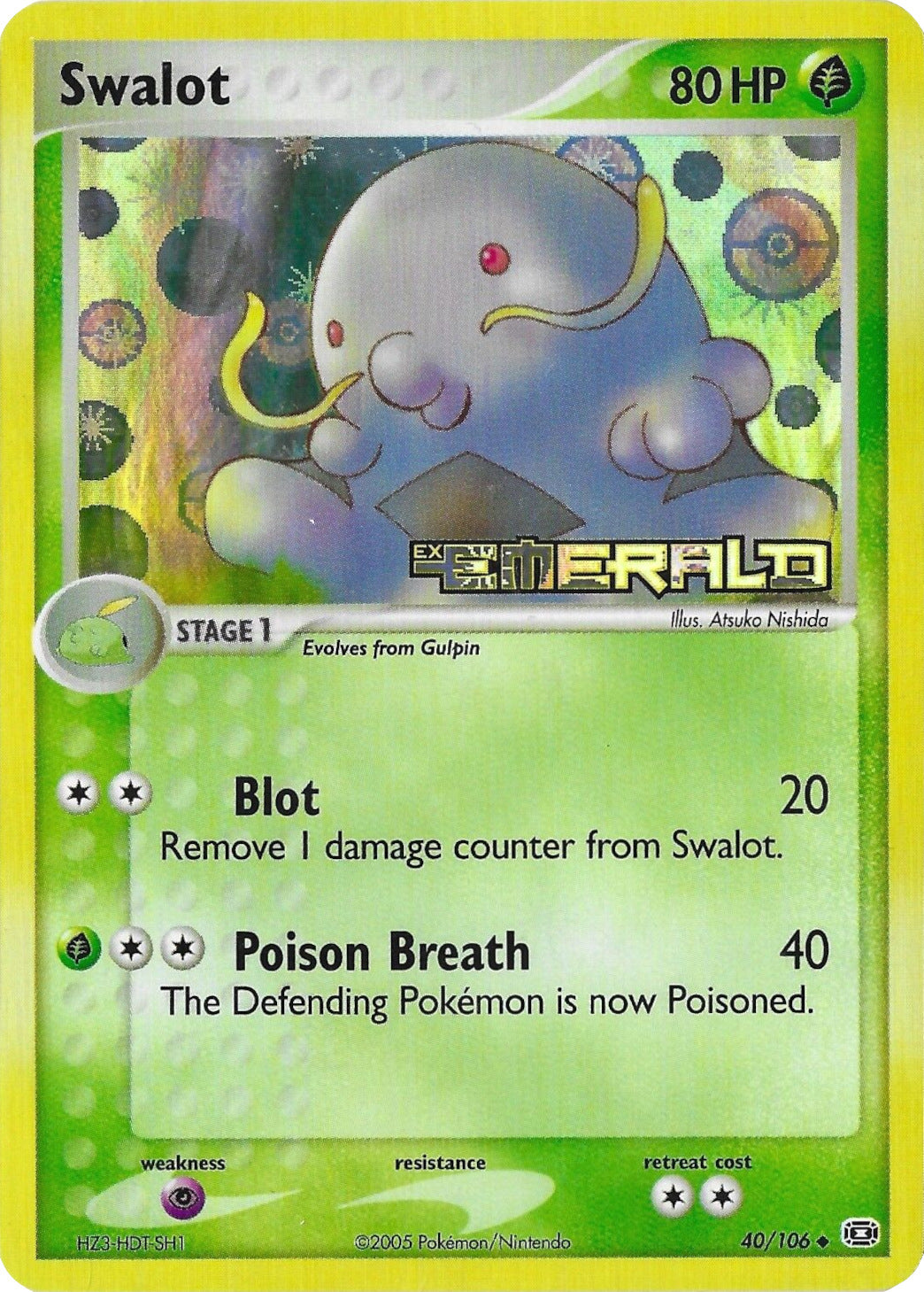 Swalot (40/106) (Stamped) [EX: Emerald] | Good Games Morley