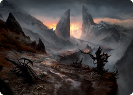 Haunted Ridge Art Card [Innistrad: Midnight Hunt Art Series] | Good Games Morley
