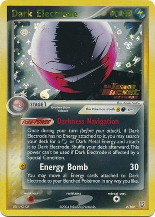Dark Electrode (4/109) (Stamped) [EX: Team Rocket Returns] | Good Games Morley