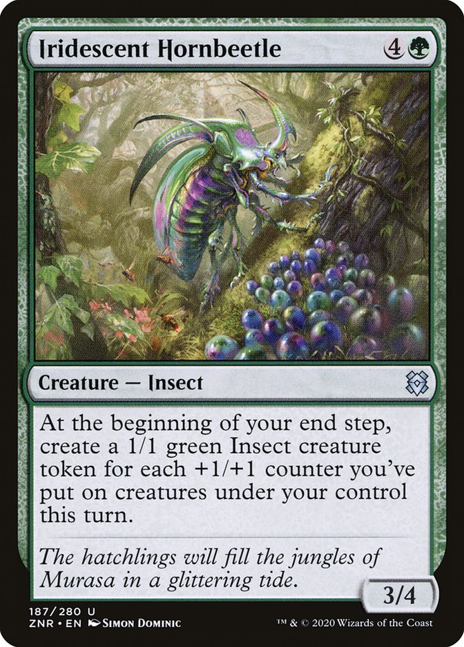 Iridescent Hornbeetle [Zendikar Rising] | Good Games Morley