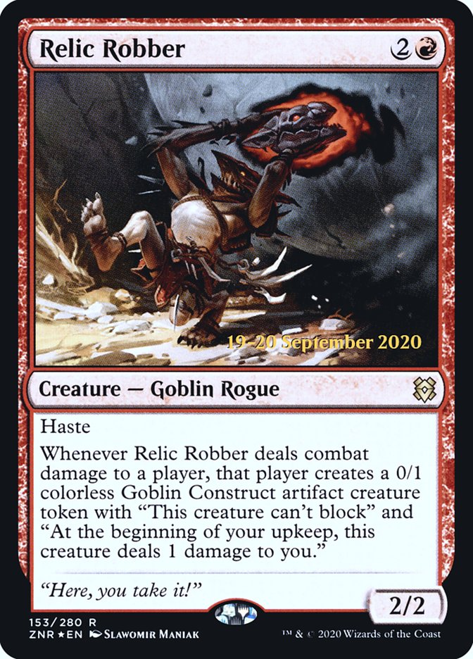 Relic Robber [Zendikar Rising Prerelease Promos] | Good Games Morley