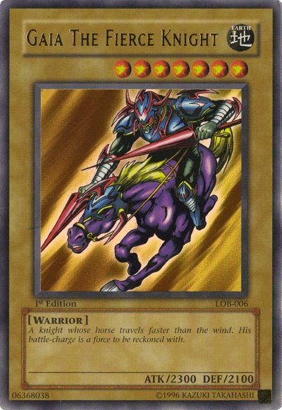 Gaia The Fierce Knight [LOB-006] Ultra Rare | Good Games Morley