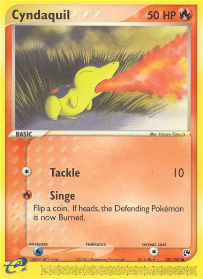 Cyndaquil (59/100) [EX: Sandstorm] | Good Games Morley