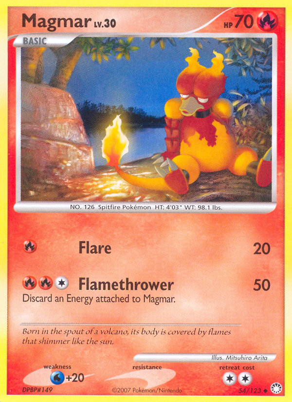 Magmar (54/123) [Diamond & Pearl: Mysterious Treasures] | Good Games Morley