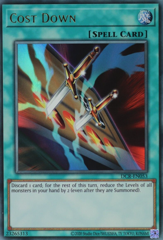 Cost Down (25th Anniversary) [DCR-EN053] Ultra Rare | Good Games Morley