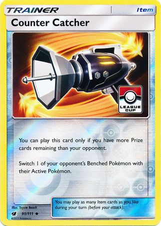 Counter Catcher (91/111) (League Promo) [Sun & Moon: Crimson Invasion] | Good Games Morley