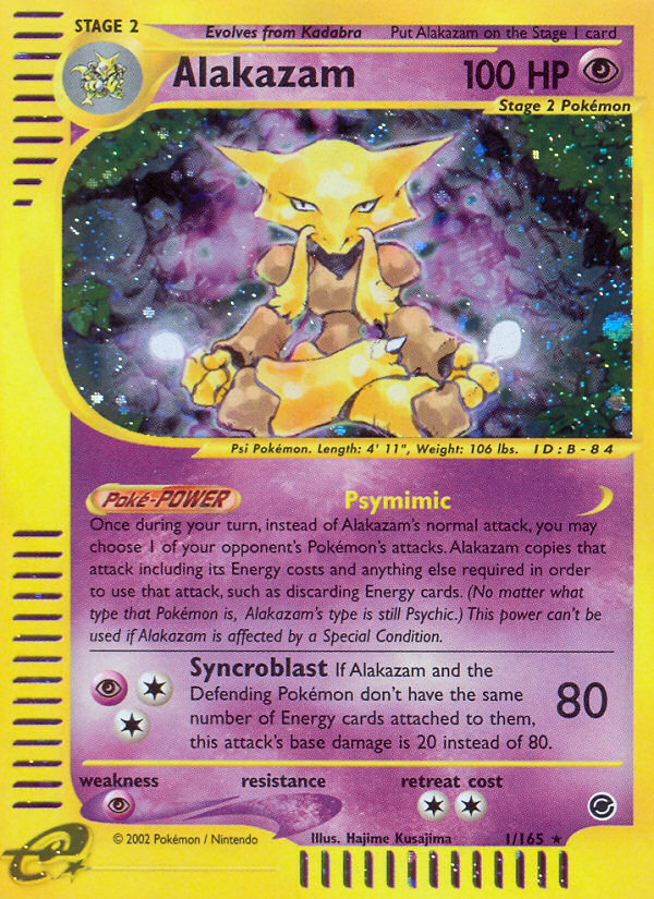 Alakazam (1/165) [Expedition: Base Set] | Good Games Morley
