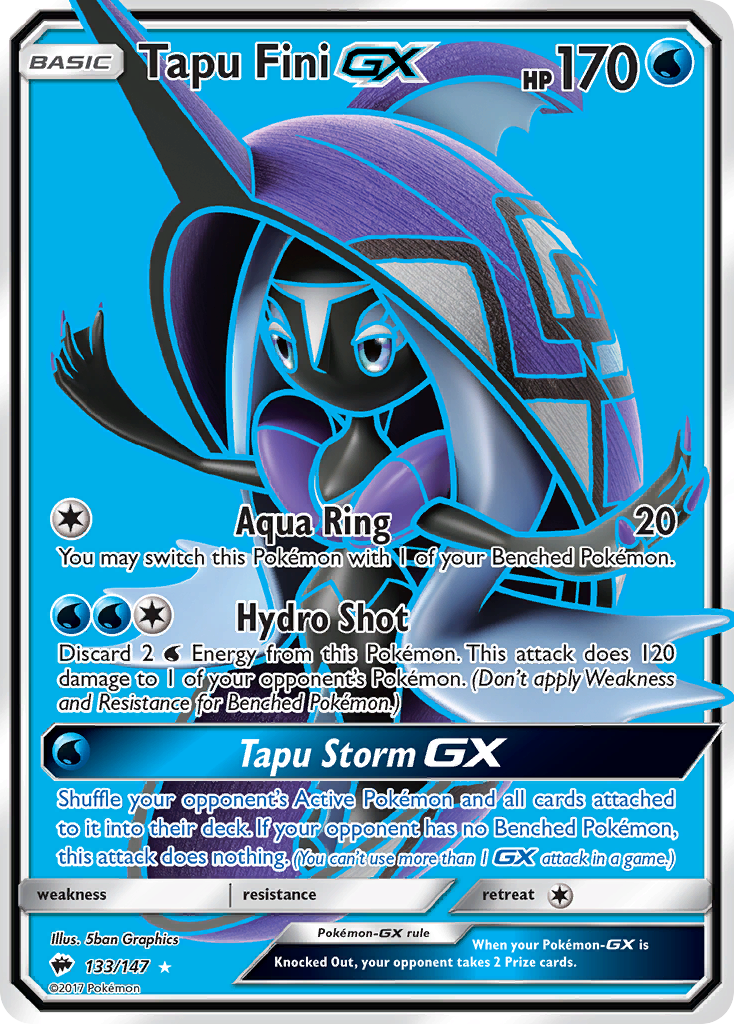 Tapu Fini GX (133/147) [Sun & Moon: Burning Shadows] | Good Games Morley